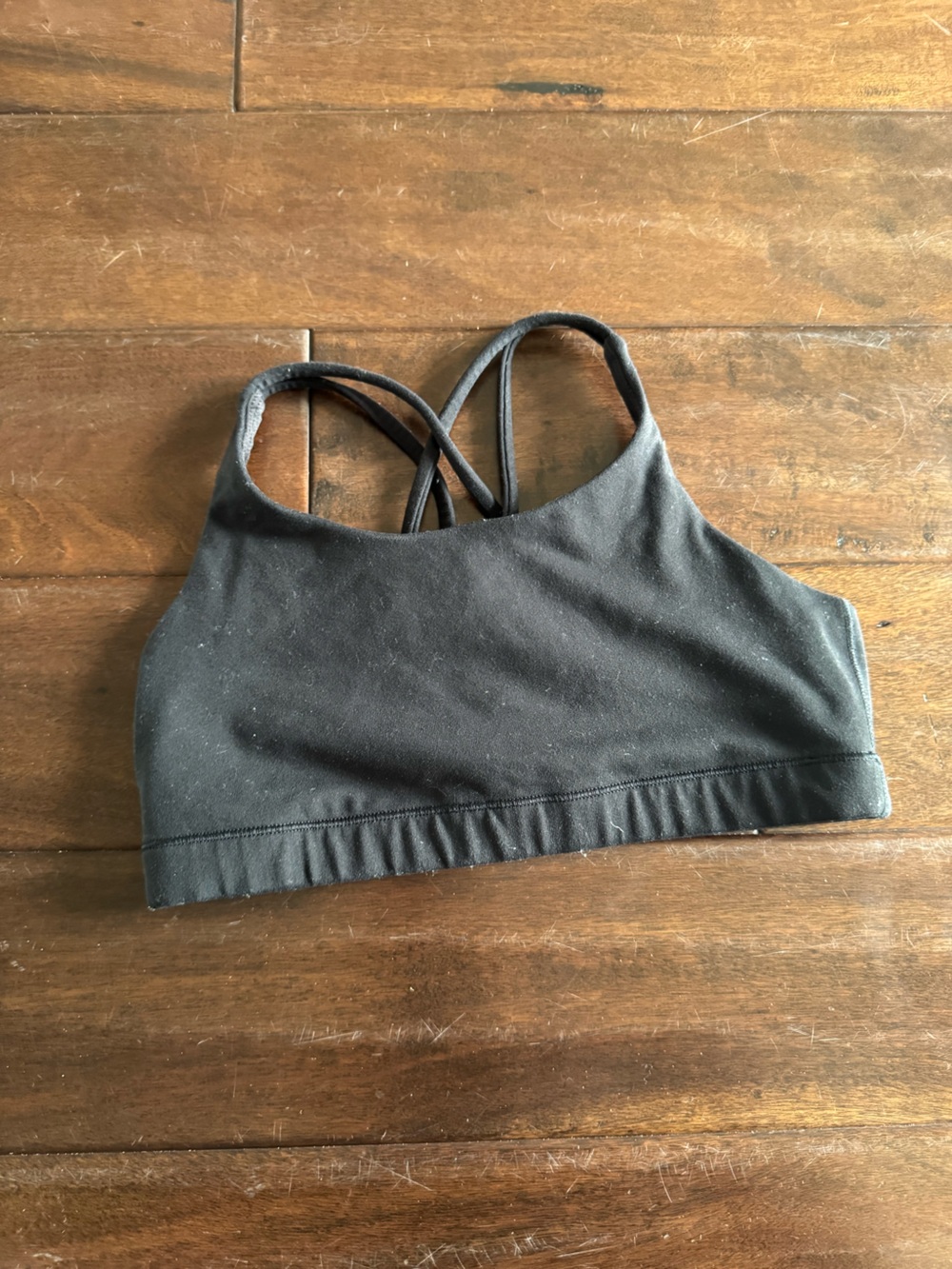 Athleta Black Strappy Sports Bra